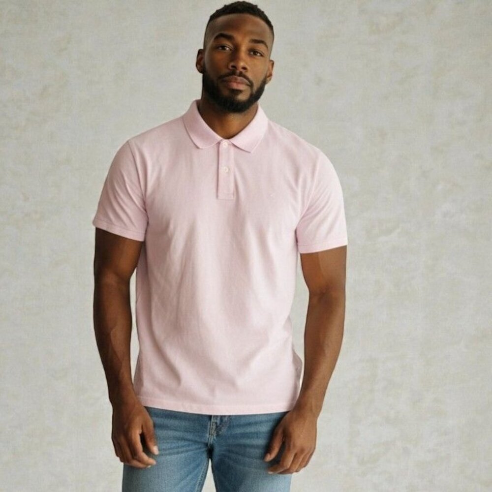 Faherty Movement Polo XXL NEW Lavender Melange Relaxed Fit Soft Cotton Shirt